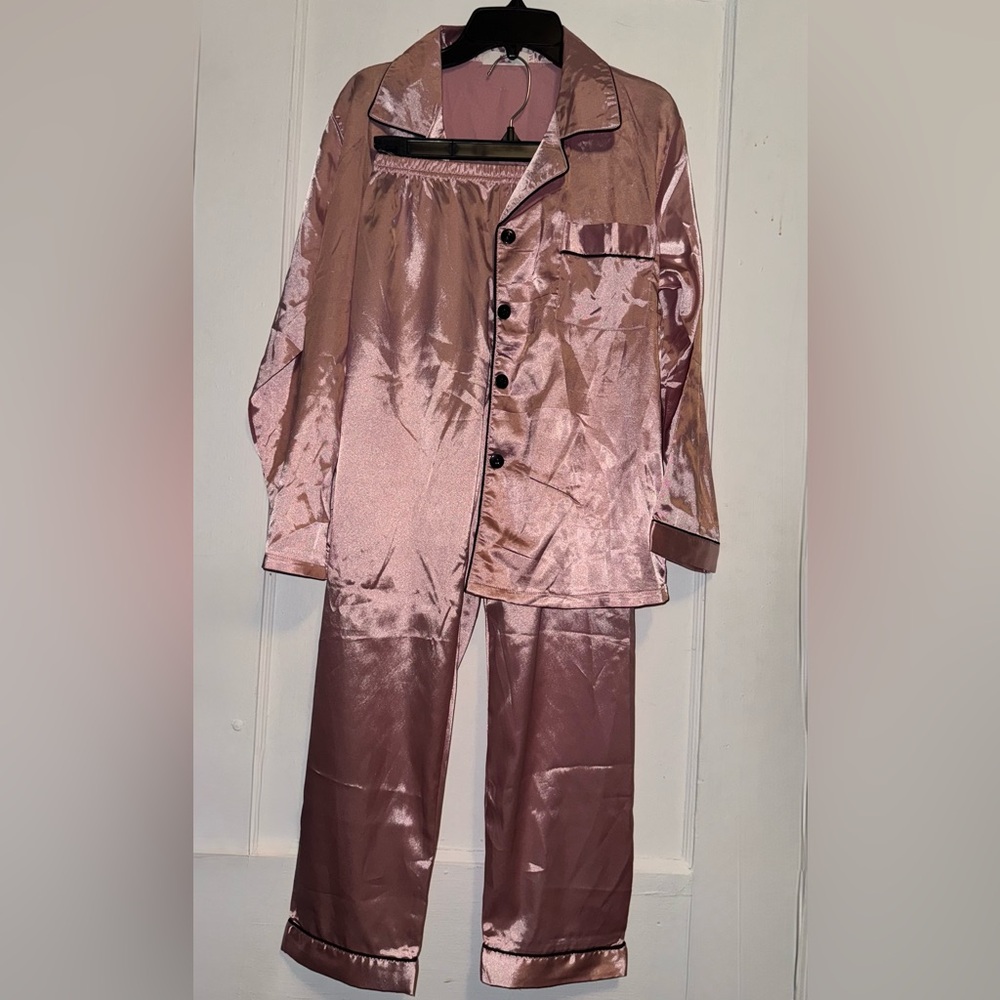 Silky Pink Pajama Set